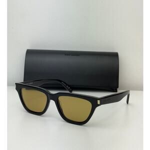 NEW Saint Laurent SL462 Sulpice Sunglasses in Black Yellow